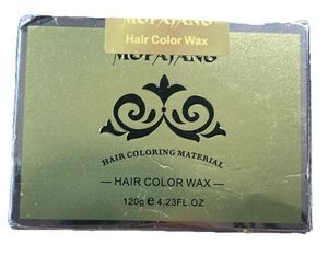 MOFAJANG Color Hair Wax Dye Temporary  Hair Wax Orange 120 Grams